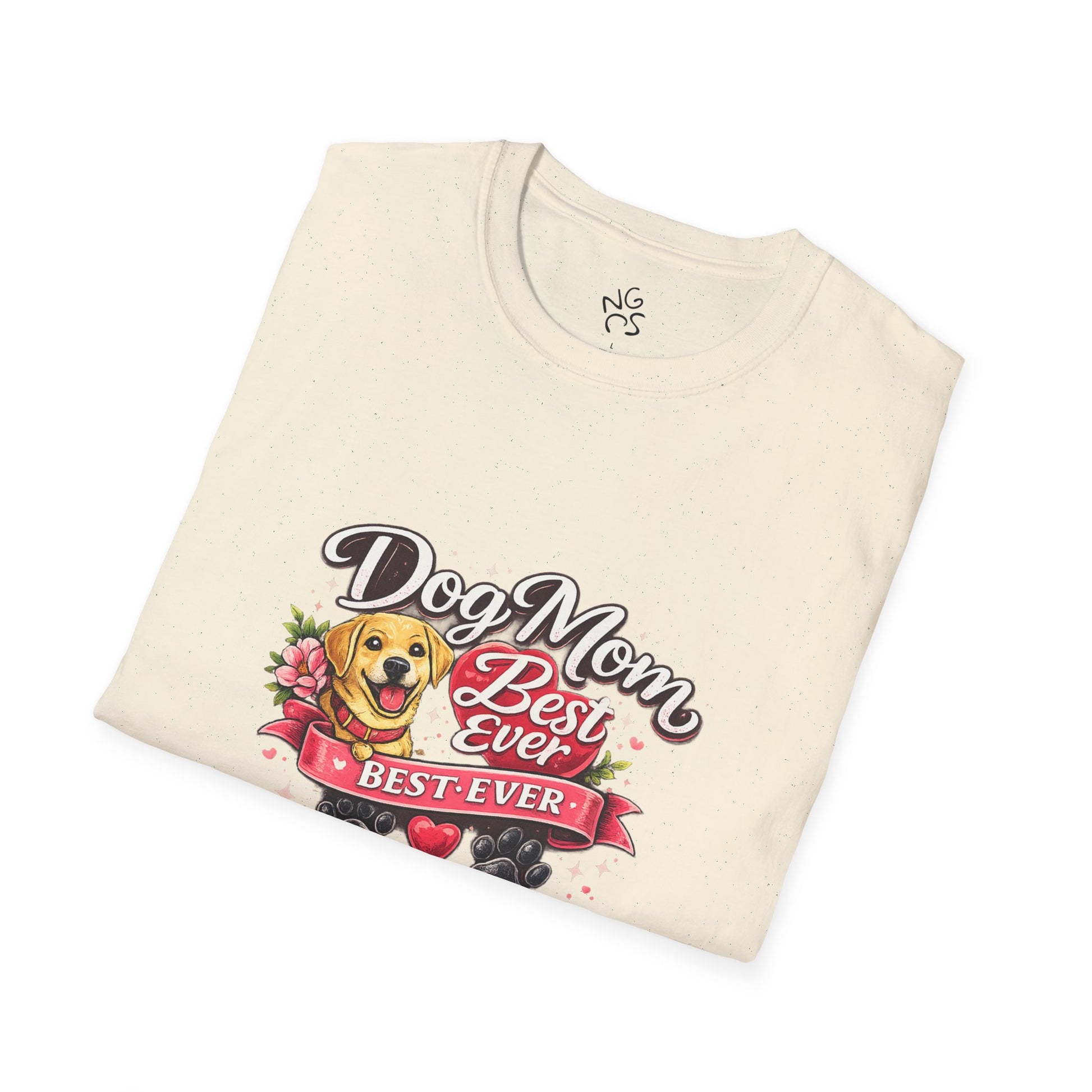 Dog Mom Best Ever T-Shirt — Cute Pet Lover Graphic Tee