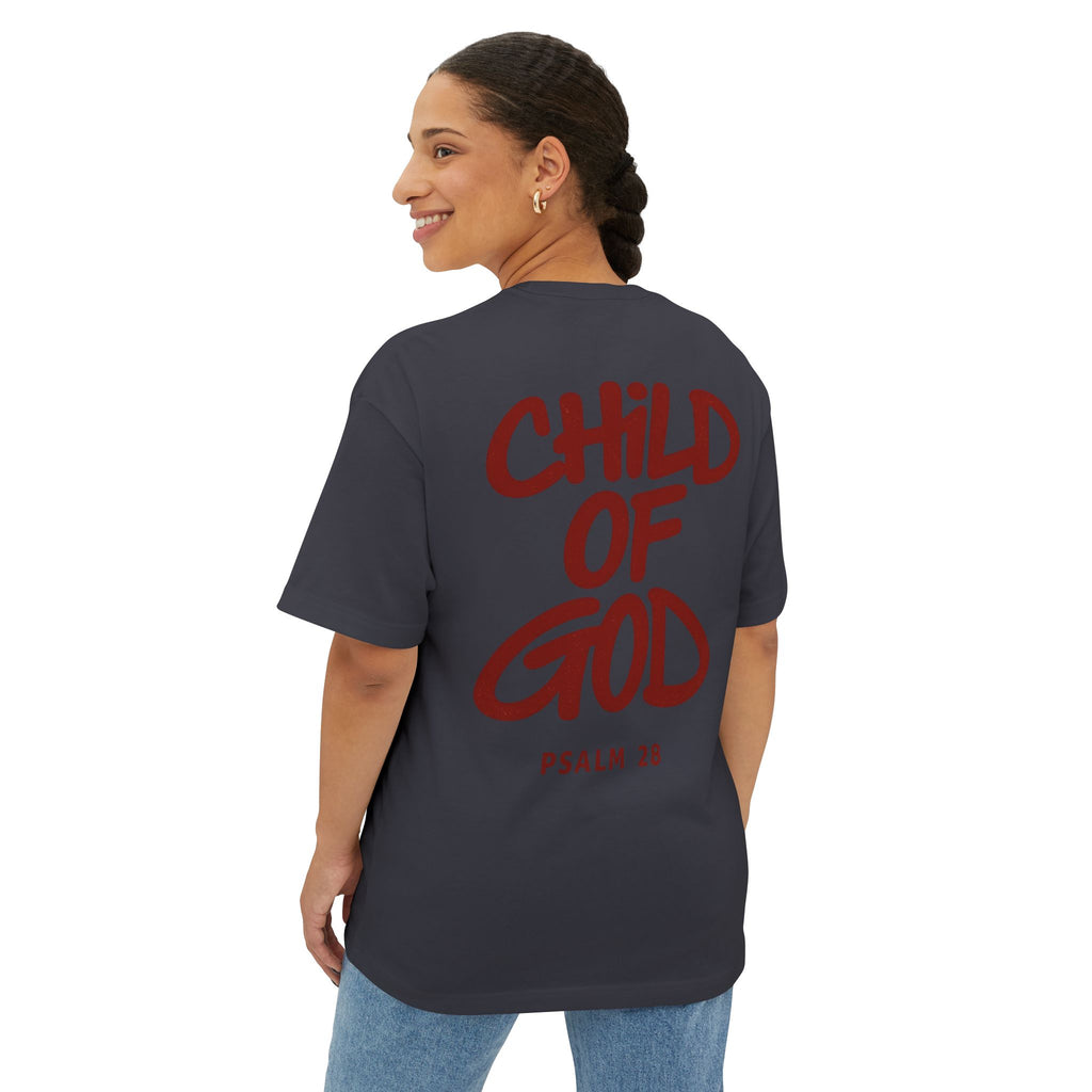 Child of God Tee — Oversized Christian T-Shirt (Psalm 28)