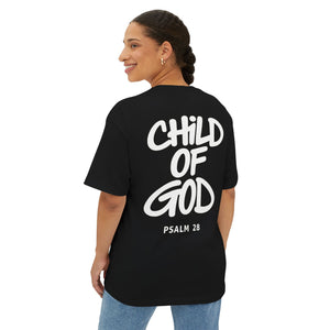 Child of God Tee — Oversized Christian T-Shirt (Psalm 28)