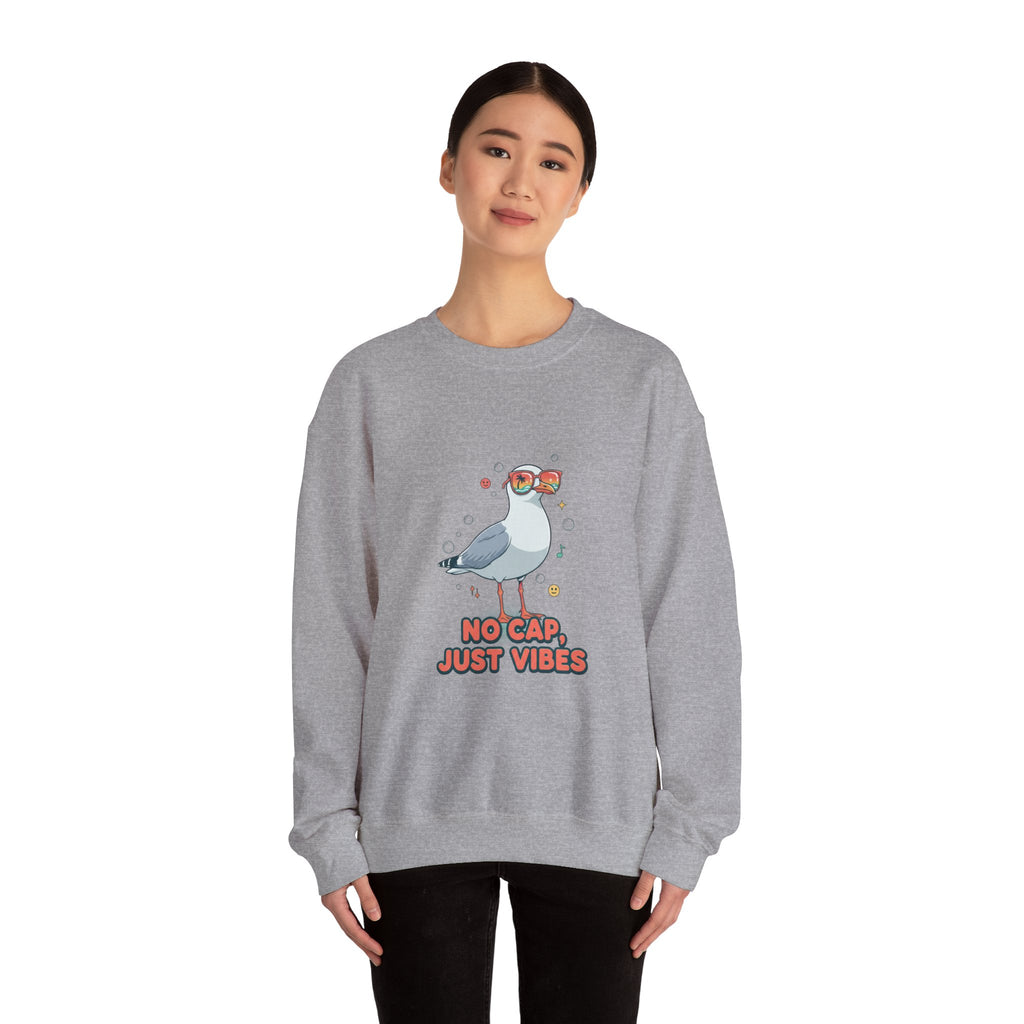 No Cap Just Vibes Sweatshirt | Gen-Z Slang ngc