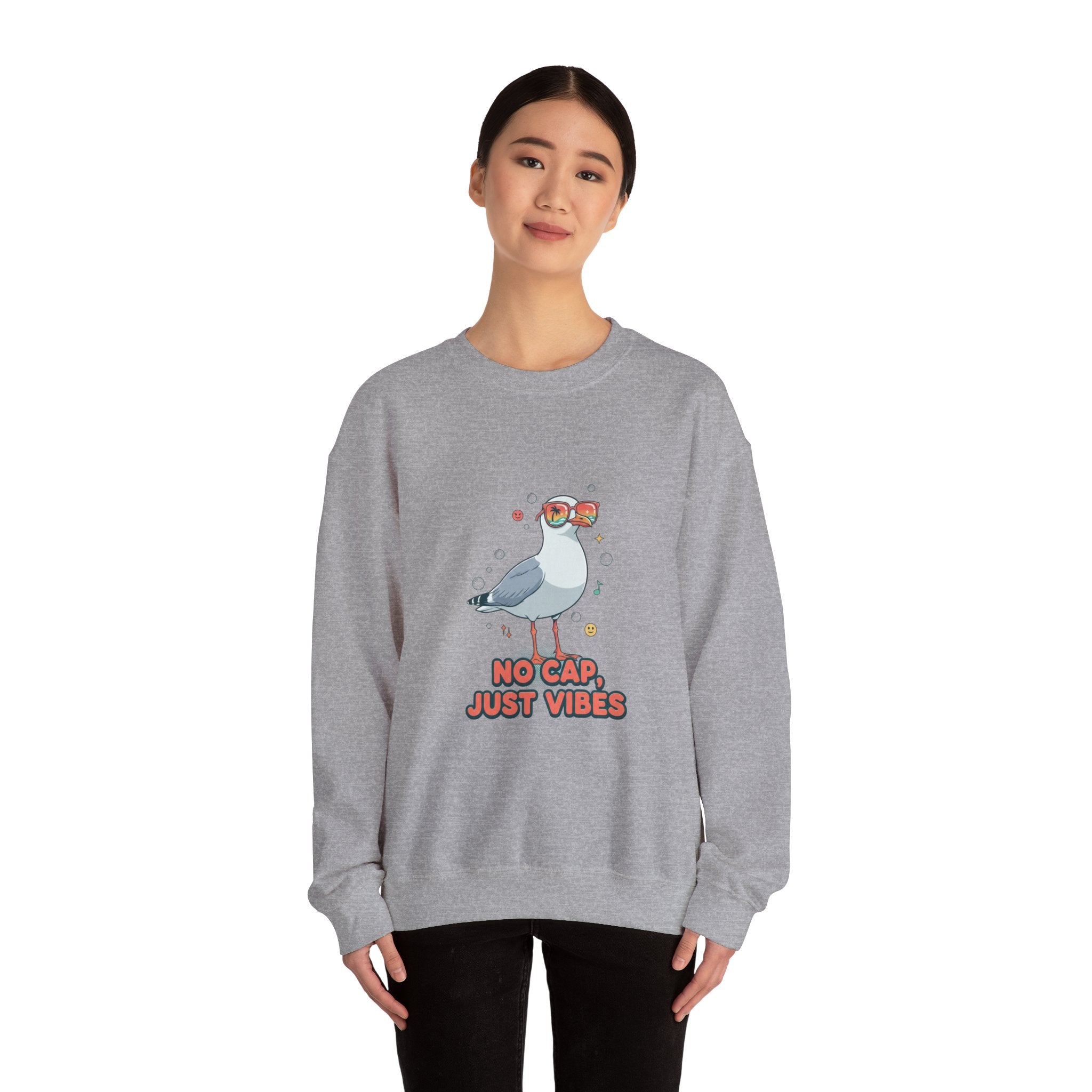 No Cap Just Vibes Sweatshirt | Gen-Z Slang ngc