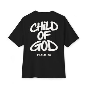 Child of God Tee — Oversized Christian T-Shirt (Psalm 28)