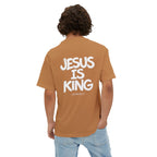 Jesus Is King Oversized Tee — Christian Graphic T‑Shirt  (John 18:37)