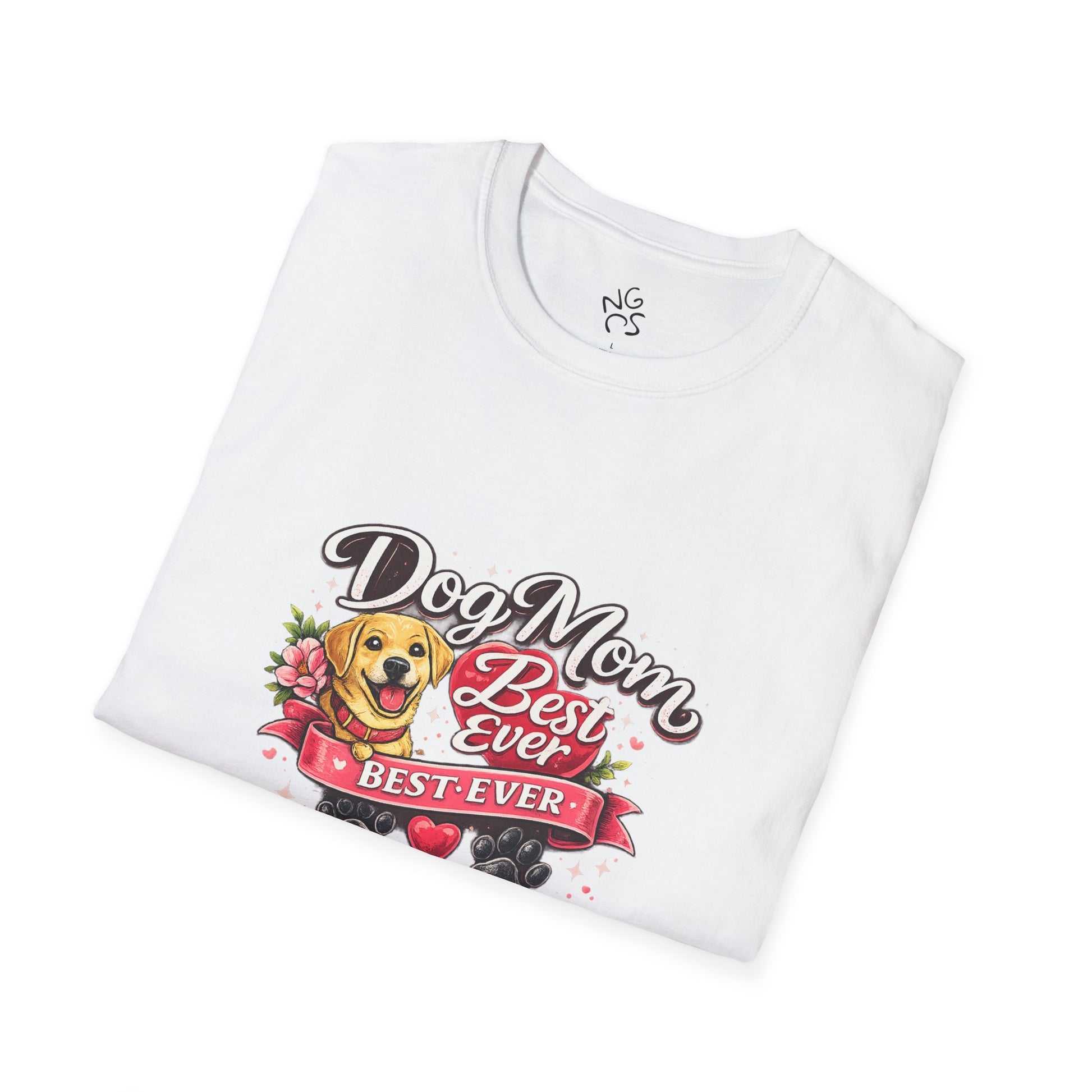 Dog Mom Best Ever T-Shirt — Cute Pet Lover Graphic Tee