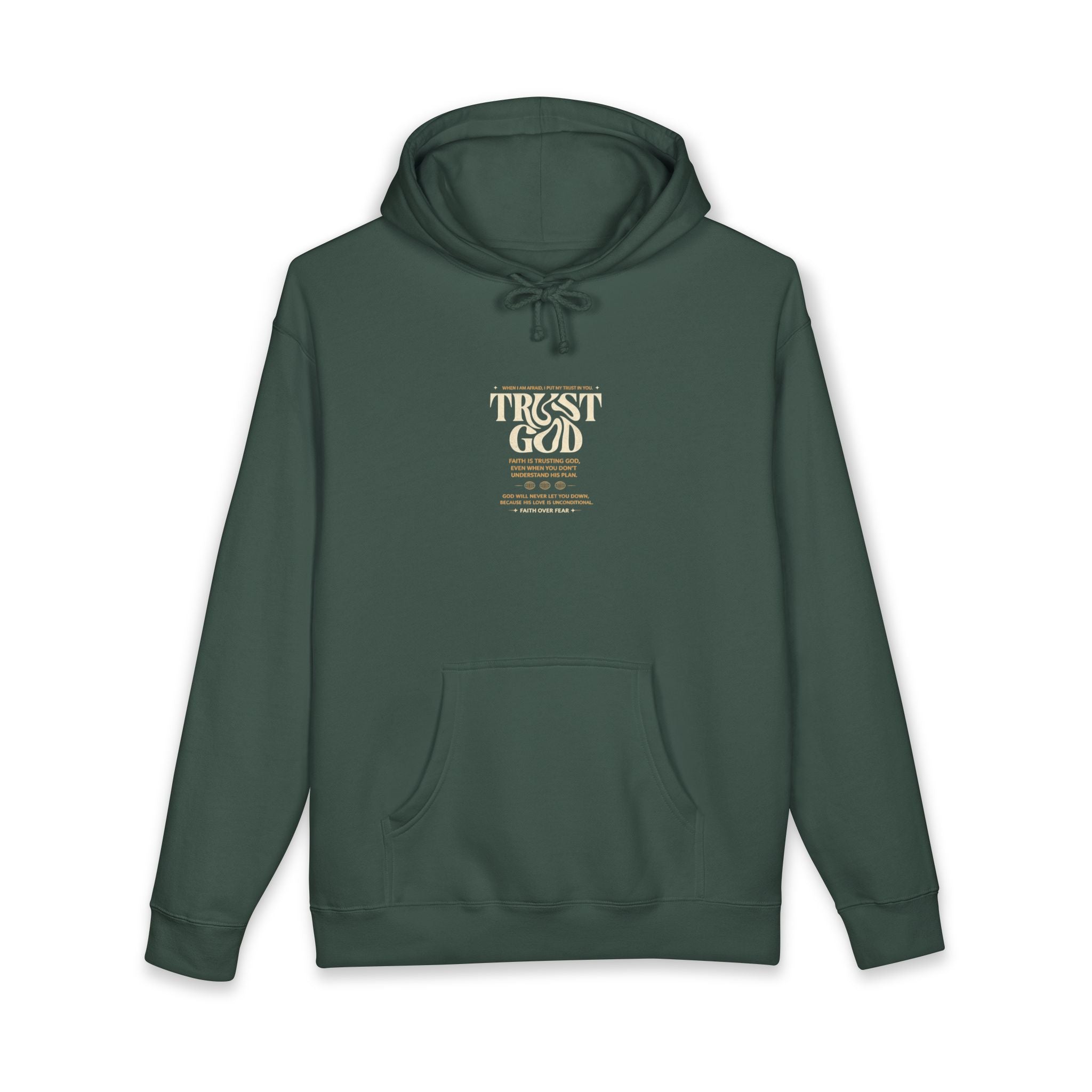 Trust God Hoodie — Faith Verse Graphic Pullover