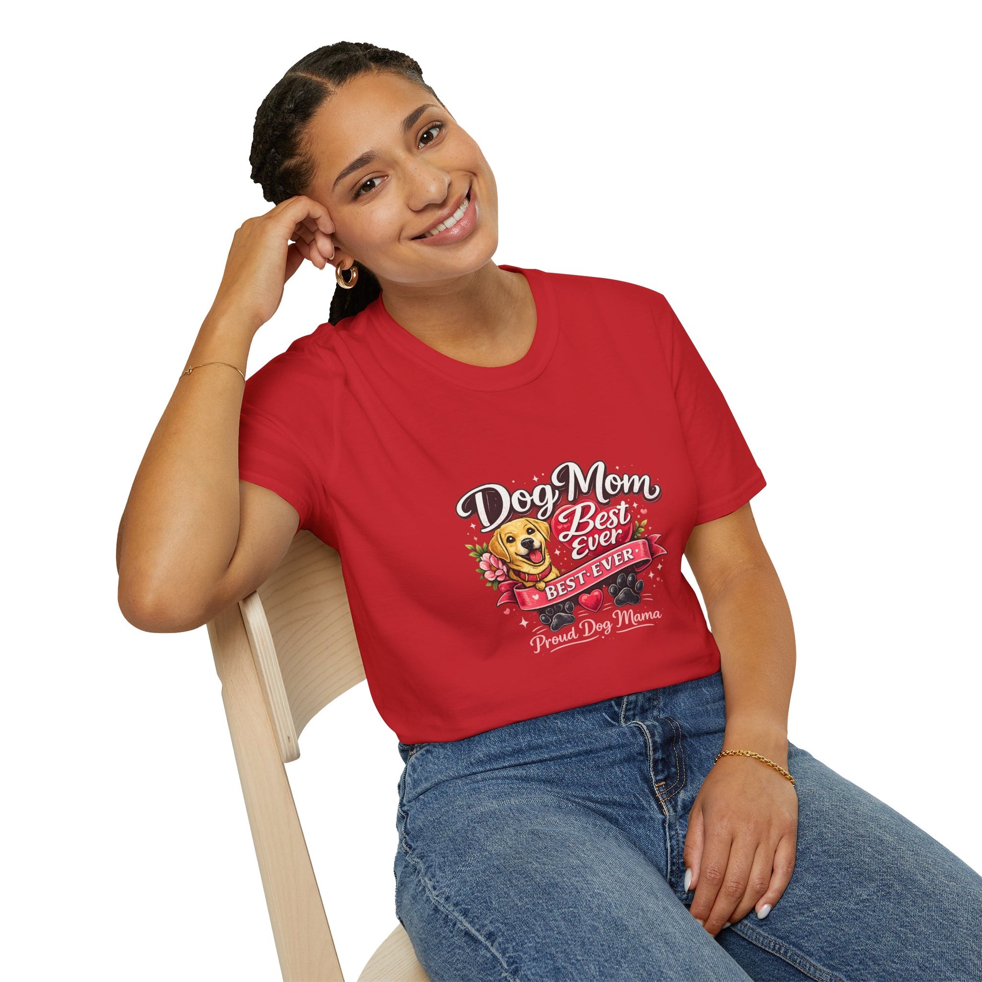 Dog Mom Best Ever T-Shirt — Cute Pet Lover Graphic Tee