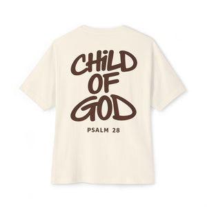 Child of God Tee — Oversized Christian T-Shirt (Psalm 28)