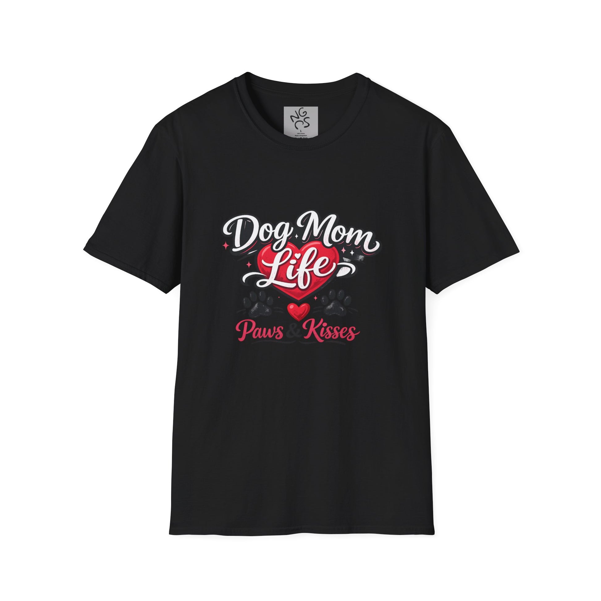 Dog Mom Life T-Shirt – "Paws & Kisses" Cute Pet Lover Tee