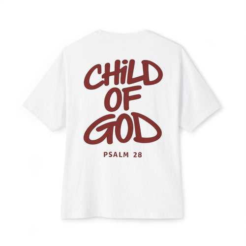 Child of God Tee — Oversized Christian T-Shirt (Psalm 28)