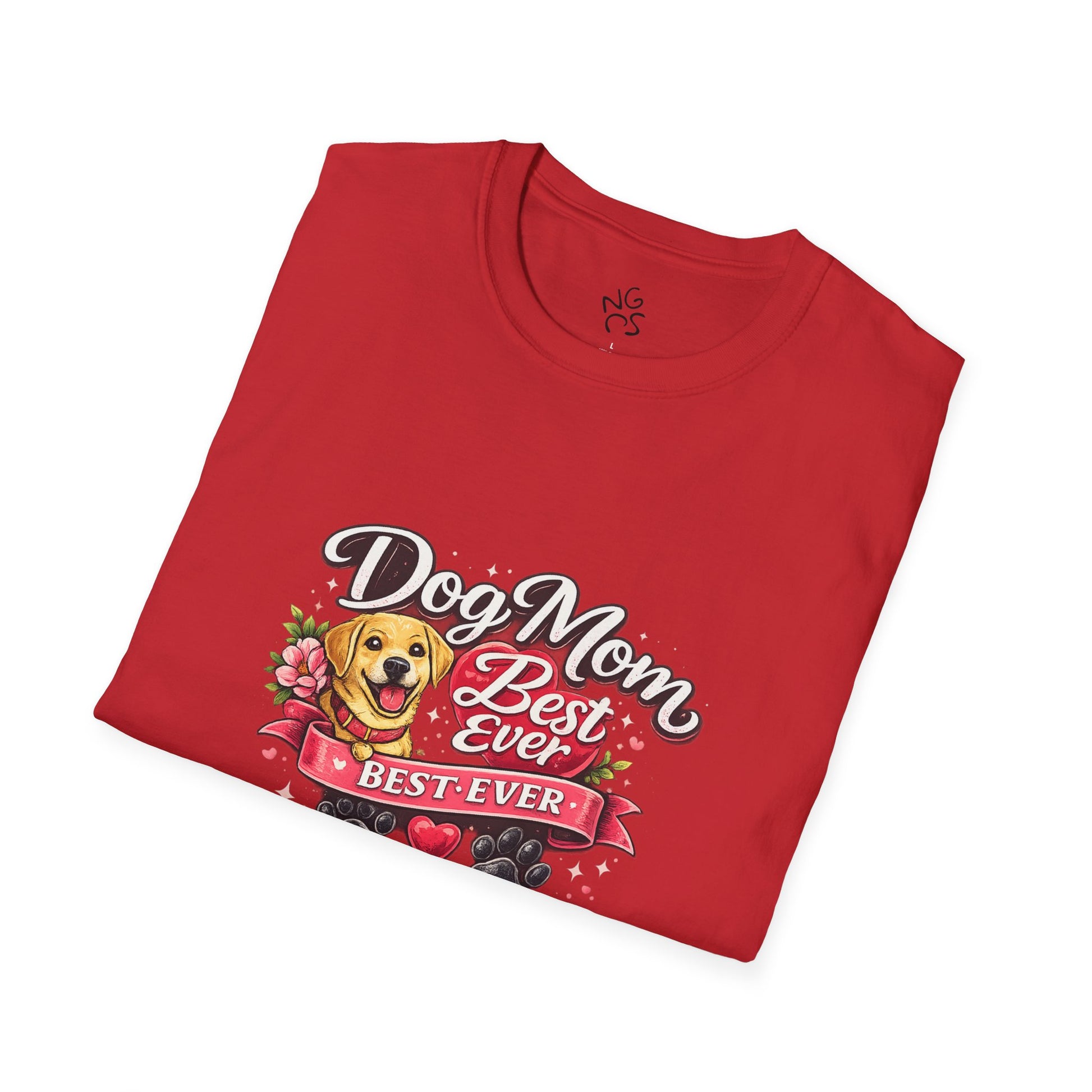 Dog Mom Best Ever T-Shirt — Cute Pet Lover Graphic Tee