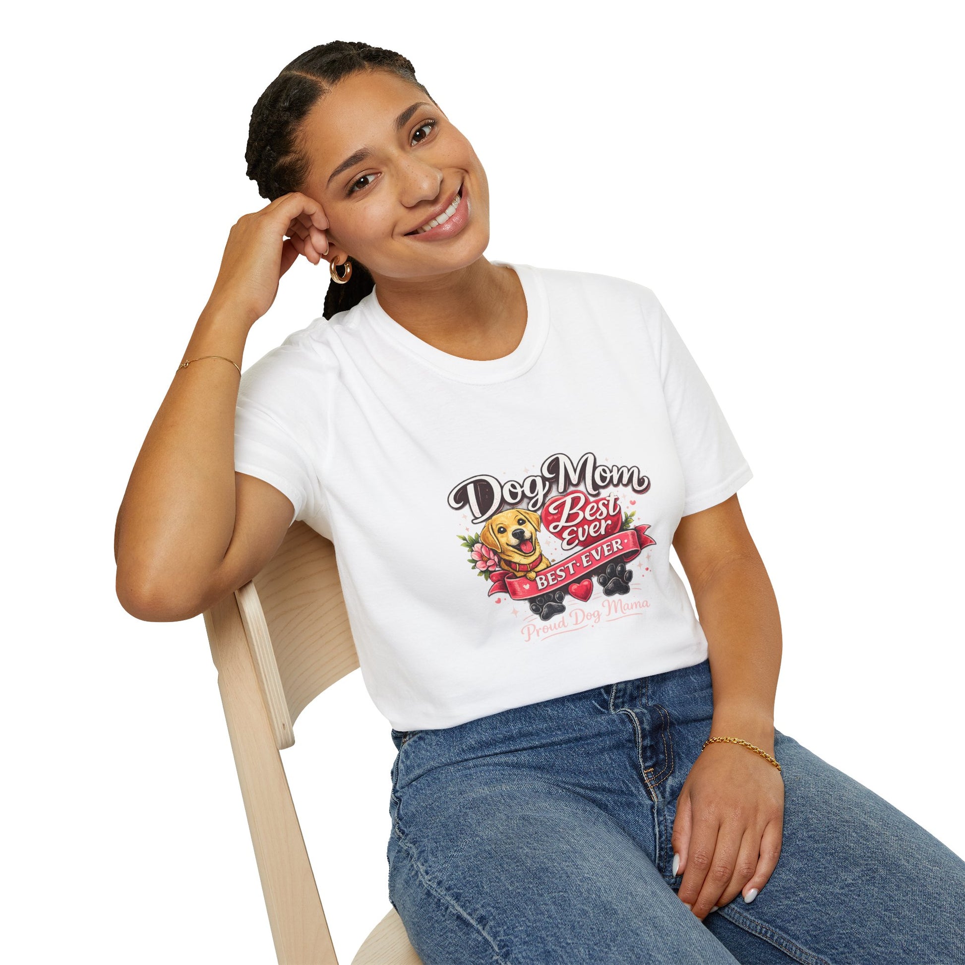 Dog Mom Best Ever T-Shirt — Cute Pet Lover Graphic Tee